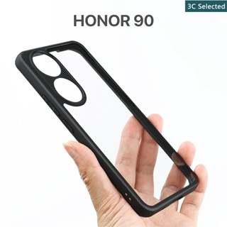 เคสแผงด้านหลังแบบใสถุงลมนิรภัยที่มองไม่เห็นสำหรับ HONOR 90 Pro Lite Case กันกระแทก ปกป้องกล้อง ปกป้องหน้าจอ ฮาร์ด PC กรอบ TPU นุ่ม