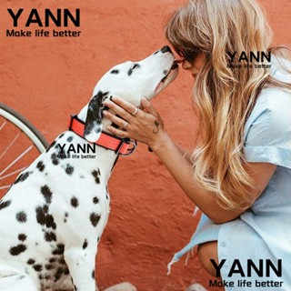 Yann1 ปลอกคอสุนัข ปลอกคอไนล่อน ทนทาน แหวนตัว D คู่