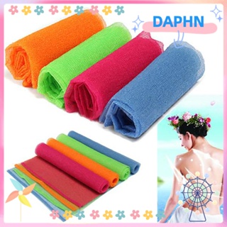 Daphs 1/3/5 ชิ้น สุ่มสี อาบน้ํา ผ้าไนล่อน ราคาถูก ขัดผิว ทําความสะอาดร่างกาย