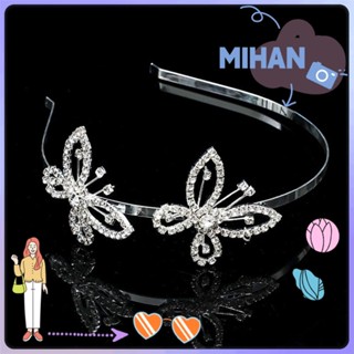 MIHAN Women Girl Elegant Crystal Headpiece Hair Jewelry Headdress Butterfly Hairbands