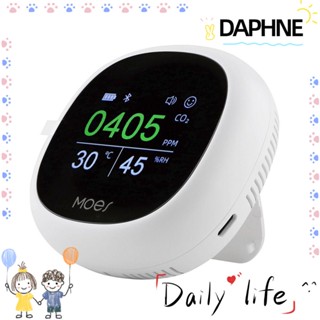 Daphne 3 in 1 เครื่องตรวจจับคุณภาพอากาศ CO2 เซนเซอร์ NDIR หน้าจอ LED HD คาร์บอนไดออกไซด์ สําหรับบ้าน สํานักงาน โรงเรียน