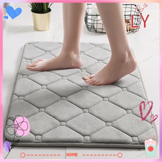 ✧LY-HOME✧ 60x40cm Modern Bath Mat Carpet Quick Drying Super Absorbent Non-slip Kitchen Household Entrance Doormat Floor Mats Bathroom Rug/Multicolor