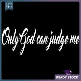 สติกเกอร์สะท้อนแสง พิมพ์ลายตัวอักษร RGA ONLY GOD CAN JUDGE ME สําหรับตกแต่งยานพาหนะ รถจักรยานยนต์