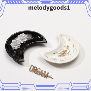 MELODYGOODS1 เครื่องประดับจานเซรามิค รูปดวงจันทร์ เครื่องประดับ สําหรับผู้หญิง