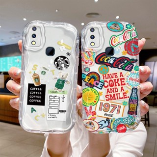 เคส vivo v9 เคส vivov y85 เคสวีโว่ v9 เคสโทรศัพท์มือถือแบบใส กันกระแทก ลายครีม สําหรับ vivo v9 y85