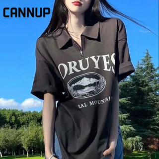 CANNUP เสื้อยืดผู้หญิง สะดวกสบาย และทันสมัย A23K05A