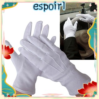 Espo ถุงมือโพลีเอสเตอร์ แบบเป็นทางการ สําหรับงานเลี้ยง 1/10 คู่