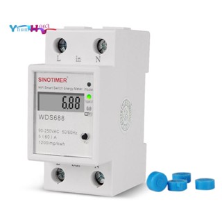 Sinotimer WDS688 เครื่องวัดพลังงานอัจฉริยะ WiFi 5-60A 230V อเนกประสงค์