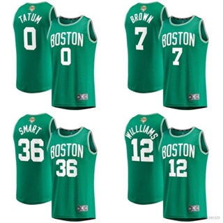 เสื้อกีฬาแขนสั้น ลายทีม NBA Finals Jersey Celtics Tatum Brown HQ7 2022 QH7