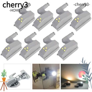 Cherry3 บานพับไฟ LED มีกาวในตัว สําหรับห้องนอน ตู้เสื้อผ้า 5 ชิ้น