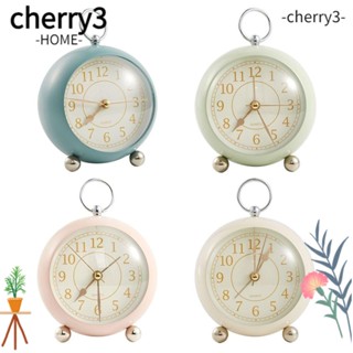 CHERRY3 นาฬิกาปลุกตั้งโต๊ะ ใช้แบตเตอรี่ ขนาดเล็ก เสียงเงียบ สําหรับตกแต่งบ้าน