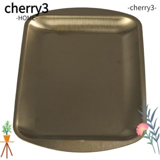 Cherry3 ถาดโลหะ สเตนเลส ทรงสี่เหลี่ยม สีทอง สําหรับใส่ขนมขบเคี้ยว