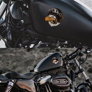 สติกเกอร์ ลาย Harley Davidson Bald Eagle สไตล์เรโทร สําหรับตกแต่งหมวกกันน็อค รถจักรยานยนต์ สกูตเตอร์ไฟฟ้า ถังเก็บน้ํา