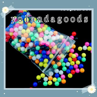 ☆YOLA☆ 100pcs New Floats Balls Mixed Color Double Pearl  Fishing Cross Beads PE Plastic Stoppers Round High Quality Drill