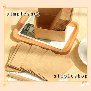 SIMPLE การ์ดอวยพรเปล่า กราฟฟิตี้ สไตล์วินเทจ DIY อุปกรณ์งานปาร์ตี้ 20/100 ชิ้น