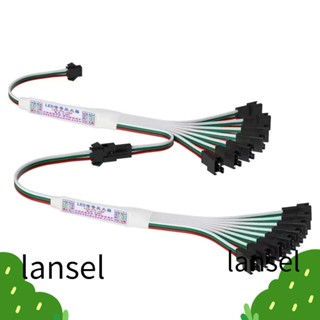 LANSEL โมดูลขยายสัญญาณไฟ LED DC5-24V TTL พิกเซล 3pin หลากสี สําหรับ WS2811 WS2812B SK6812