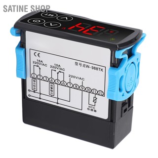 SaTine Shop เทอร์โมสแตทหน้าจอสัมผัส จอแสดงผลดิจิตอล คูลลิ่ง เครื่องทำความร้อน PID Temperature Controller Regulator AC220V