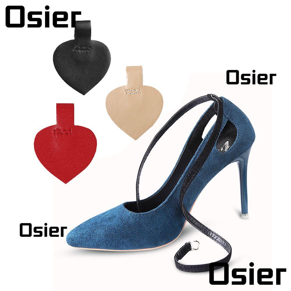 Osier สายรัดข้อเท้าหนัง กันลื่น มีกาวในตัว อุปกรณ์เสริม สําหรับรองเท้าส้นสูง