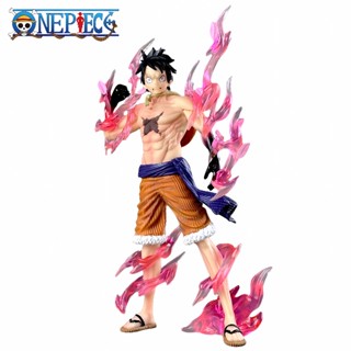 โมเดลฟิกเกอร์ PVC รูปการ์ตูนอนิเมะ One Piece GK Second Gear Luffy Full Form ขนาด 31 ซม. ของขวัญ ของเล่นสะสม สําหรับเด็ก