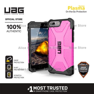 Uag เคสโทรศัพท์มือถือ ลายพลาสม่า กันกระแทก สีชมพู สําหรับ iPhone 7 Plus iPhone 8 Plus