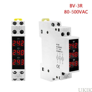 Uki เครื่องวัดแรงดันไฟฟ้าดิจิทัล AC80V-500V โวลต์เทสเตอร์