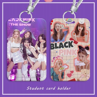 Blackpink กระเป๋าใส่บัตรเครดิต บัตรประจําตัวประชาชน แบบพลาสติก สําหรับเด็ก [ZXL]