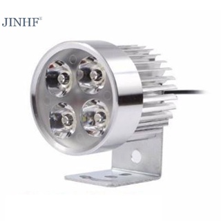 Blowgentlyflower ไฟตัดหมอก Led 4 ดวง DRL 12-85V กันน้ํา สําหรับรถจักรยานยนต์ BGF