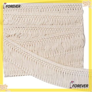 FOREVER ผ้าปูโต๊ะ ผ้าฝ้าย แต่งลูกไม้ ประดับพู่ สําหรับตกแต่งบ้าน DIY