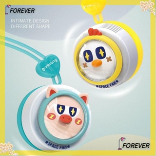 FOREVER พัดลมคล้องคอ ไร้ใบพัด ไร้ใบพัด ชาร์จ USB แบบพกพา ความทนทานยาว สําหรับกลางแจ้ง