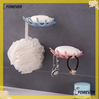 Forever ที่วางสบู่ พลาสติก สีฟ้า แบบพกพา สีชมพู ติดผนังห้องน้ํา 3 ชิ้น