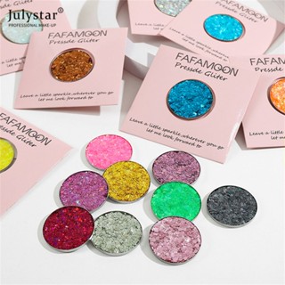 JULYSTAR Fafamoon เจลเลื่อมแวววาวเมอร์เมดสเกลใบหน้าใบหน้าร่างกายเลื่อมสีสันโพลาไรซ์เวทีแต่งหน้า