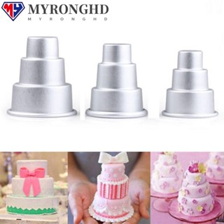 Myronghd แม่พิมพ์เค้ก 3 ชั้น สําหรับทําคัพเค้ก DIY