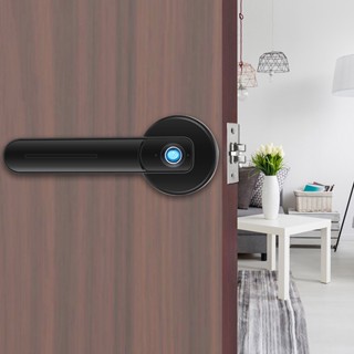 Intelligent Security ล็อคมือจับประตูอัจฉริยะ Biometric Fingerprint Keyless Entry Lever เพื่อความปลอดภัยภายในบ้าน