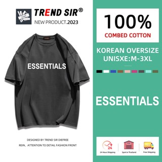 TrendSir มาแล้วจ้า🥰 สินค้าใหม่ เสื้อยืดโอเวอร์ไซส์ สไตล์เกาหลีน่ารัก หลากหลายแฟชั่นนักเรียนเสื้อยื มี7สี M-3XL