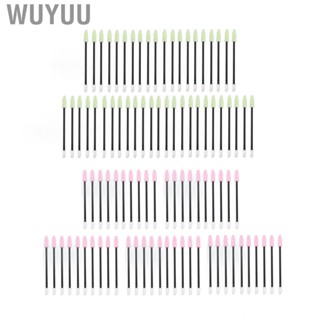 Wuyuu Applicators  Beauty Tools Angle Adjustable 50pcs Portable Lip Brush for Eyelash Extensions