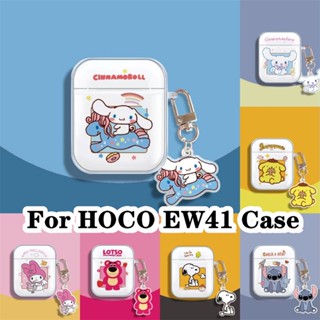 【พร้อมส่ง】 สําหรับ HOCO. เคสหูฟัง แบบนิ่ม ลายการ์ตูน EW41 สําหรับ HOCO EW41