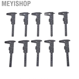 Meyishop 10Pcs 80mm Black Eyebrow Positioning Ruler Tattoo Measuring Disposable Microblading Brow Vernier Caliper Tool