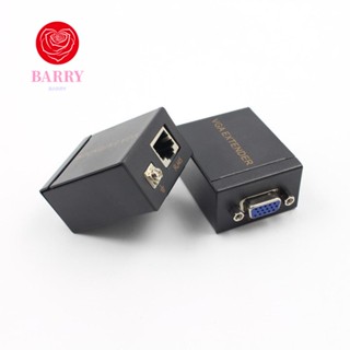 Barry VGA Extender 60 ม., ตัวรับสัญญาณ VGA เป็น RJ45, สายเคเบิลต่อขยาย ติดตั้งเร็ว สําหรับคอมพิวเตอร์ / โปรเจคเตอร์ / โทรทัศน์ / แล็ปท็อป