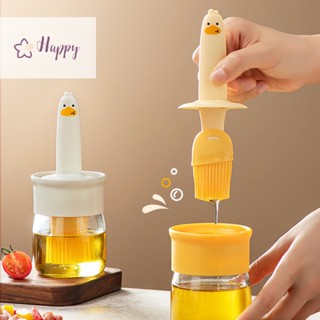 &lt;Happybay&gt; เครื่องจ่ายน้ํามัน แปรงซิลิโคน พร้อมขวดจ่ายน้ํามัน อุณหภูมิสูง สะดวกสบาย ลดราคา