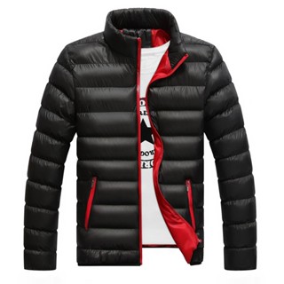 Down Coat Winter Mens Warm Ultralight Puffer Down High Neck Short Jacket