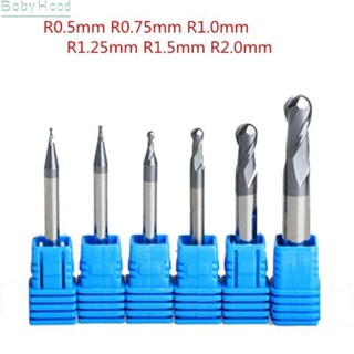 【Big Discounts】Tungsten Carbide Ball Nose End Mill Set for CNC Engraving 6Pcs 0 5 2 0MM Radius#BBHOOD