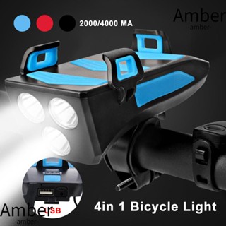 Amber 4 in 1 ที่วางโทรศัพท์มือถือ อเนกประสงค์ 2000 4000 mA สําหรับติดรถจักรยาน