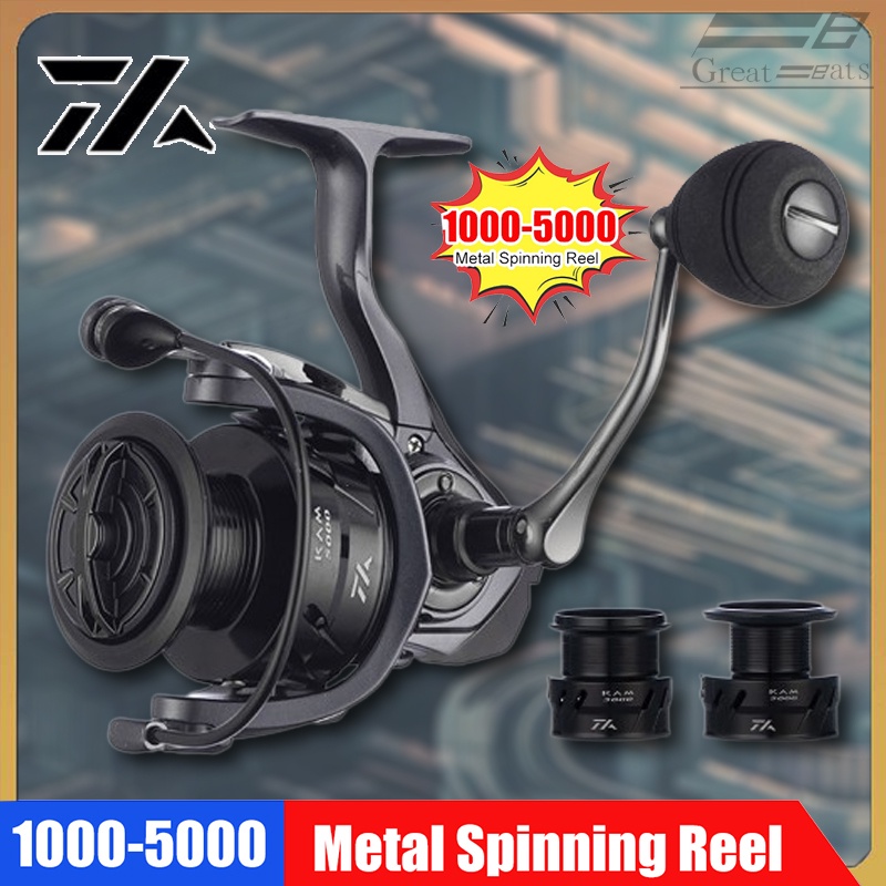 [COD]เตรียมจัดส่ง Daiwa Spinning Reel 1000-5000 11KGปลาคาร์พอุปกรณ์ตกปลาMax.Drag Metal Spool สำหรับน