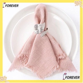 Forever ผ้าเช็ดปาก ผ้าฝ้าย และผ้าลินิน 16.5 นิ้ว สีชมพู 8 ชิ้น