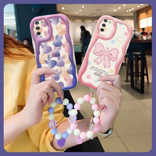 flower dustproof Phone Case For Samsung Galaxy M02S/A02S-US/SM-A025F/M025F youth Wave border Full edging Love bracelet trend