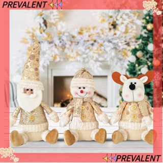 Preva จี้ตุ๊กตามนุษย์แคระ ซานตาคลอส สโนว์แมน สําหรับแขวนตกแต่งบ้าน คริสต์มาส