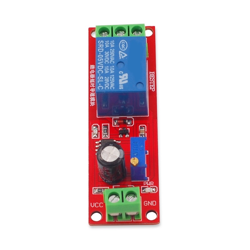 งานแท้ในไทย DC 5V/12V NE555 รีเลย์หน่วงเวลา 0-10วินาที Delay Timer Switchพร้อมส่ง