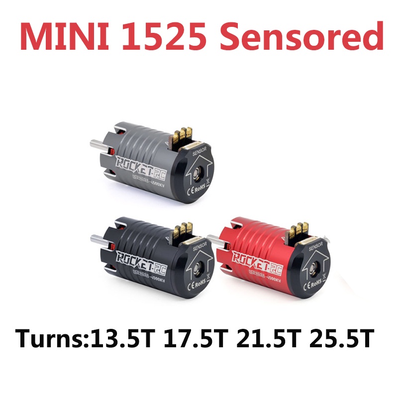 Surpass HOBBY Rocket Mini 1525 มอเตอร์เซนเซอร์ไร้แปรงถ่าน 13.5T 17.5T สําหรับรถบังคับ 1/28 1/24 Kyosho Mr03 Pro Mini-Z