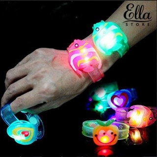 Ellastore123 สายรัดข้อมือ มีไฟกระพริบ LED ปรับได้ ของขวัญปาร์ตี้ ของเล่นสําหรับเด็ก