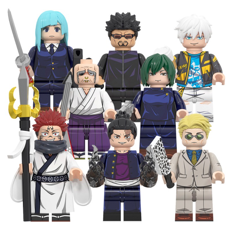 ของเล่นตัวต่อฟิกเกอร์ Jujutsu Kaisen Ryomen Sukuna Mai Zenin Gojo Satoru ขนาดเล็ก ของขวัญ สําหรับเด็ก